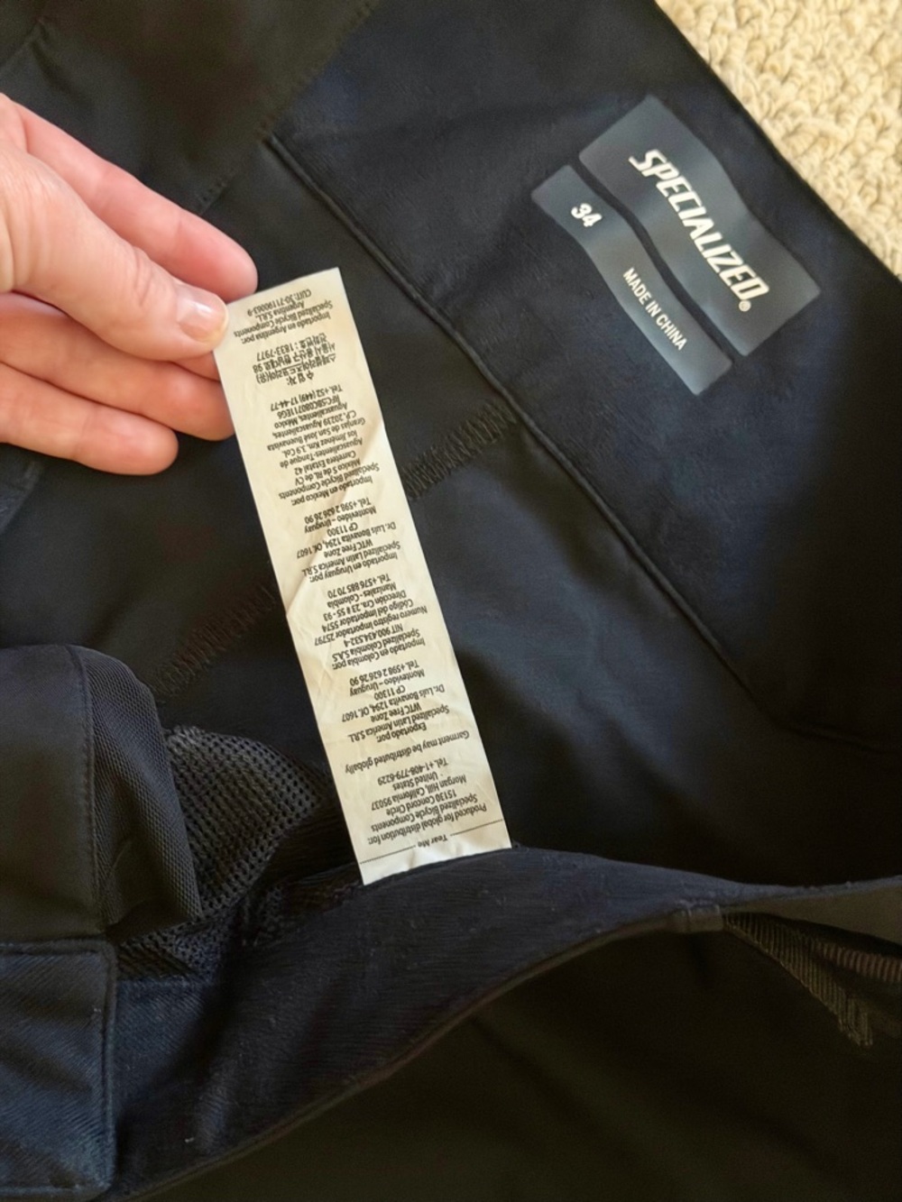 Specialized Size 34 Black Cycling Shorts - Picture 4 of 4